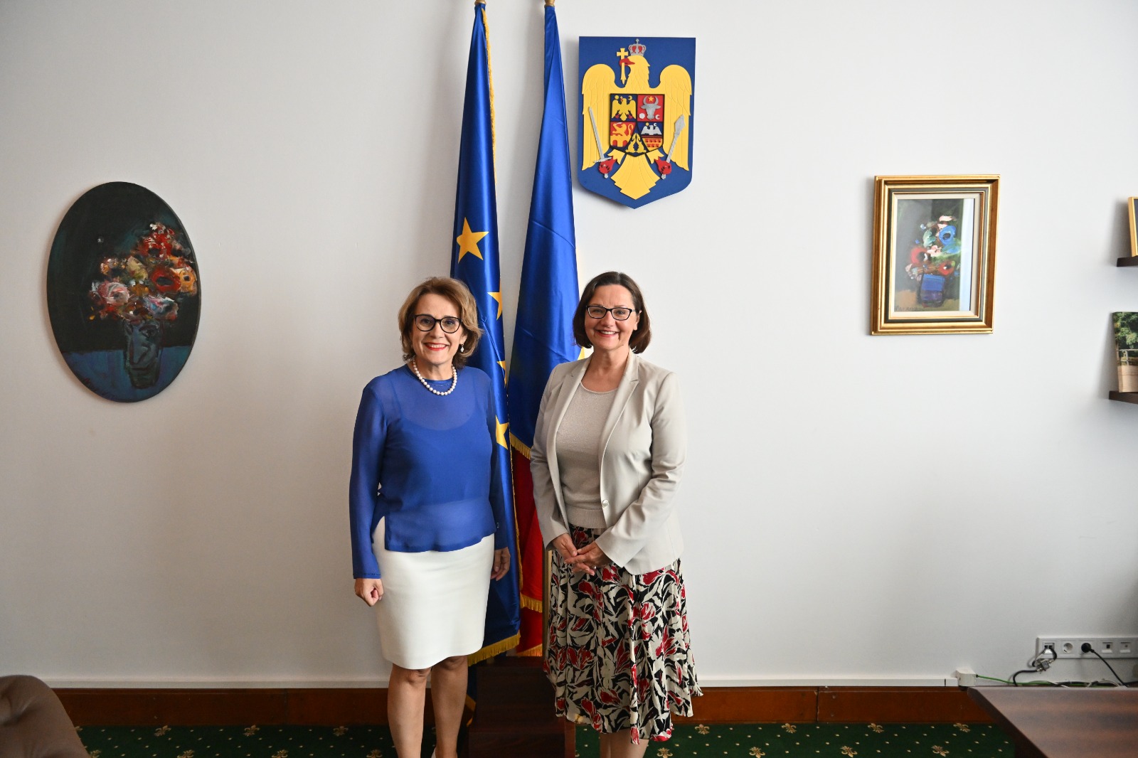 Primirea de către președinta Comisiei pentru apărare, ordine publică și siguranță națională din Senatul României, Nicoleta Pauliuc, a E.S. ambasadorul Republicii Cehe în Romania, Halka Kaiserová